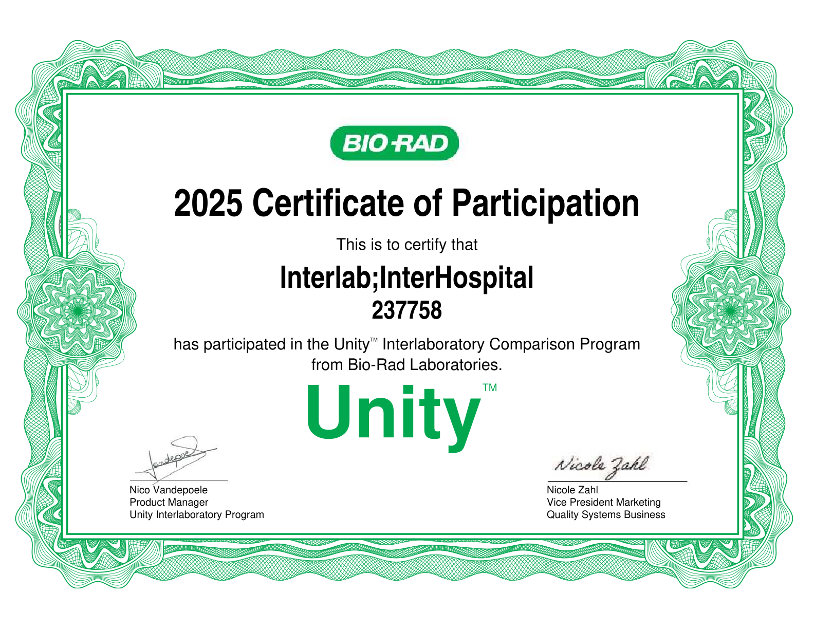 Certificado de participaci&oacute;n 237758